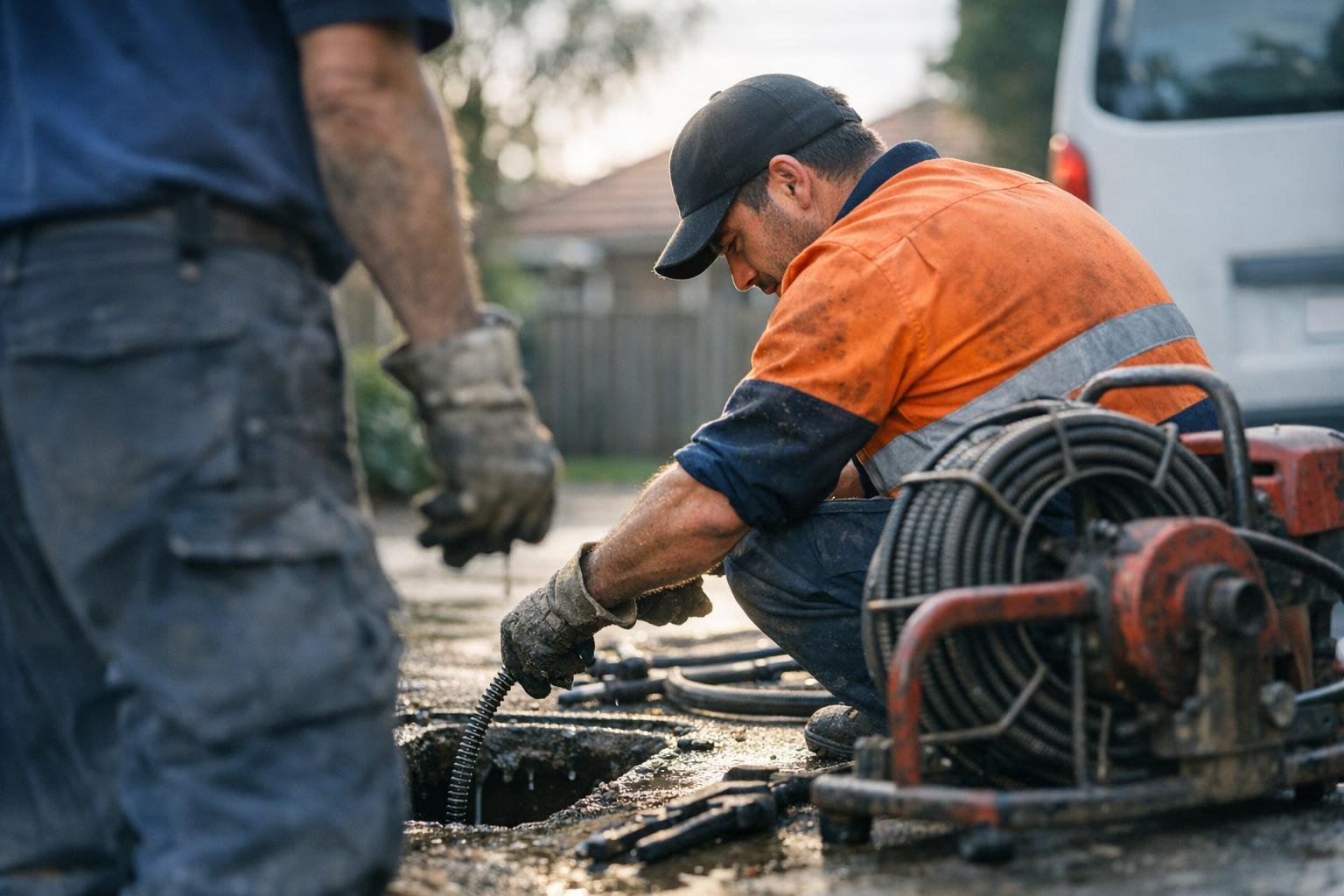 Blocked Drain in Blocked Drain Plumber: Blocked Drain is a plumbing problem where water can't flow freely through — visual guide