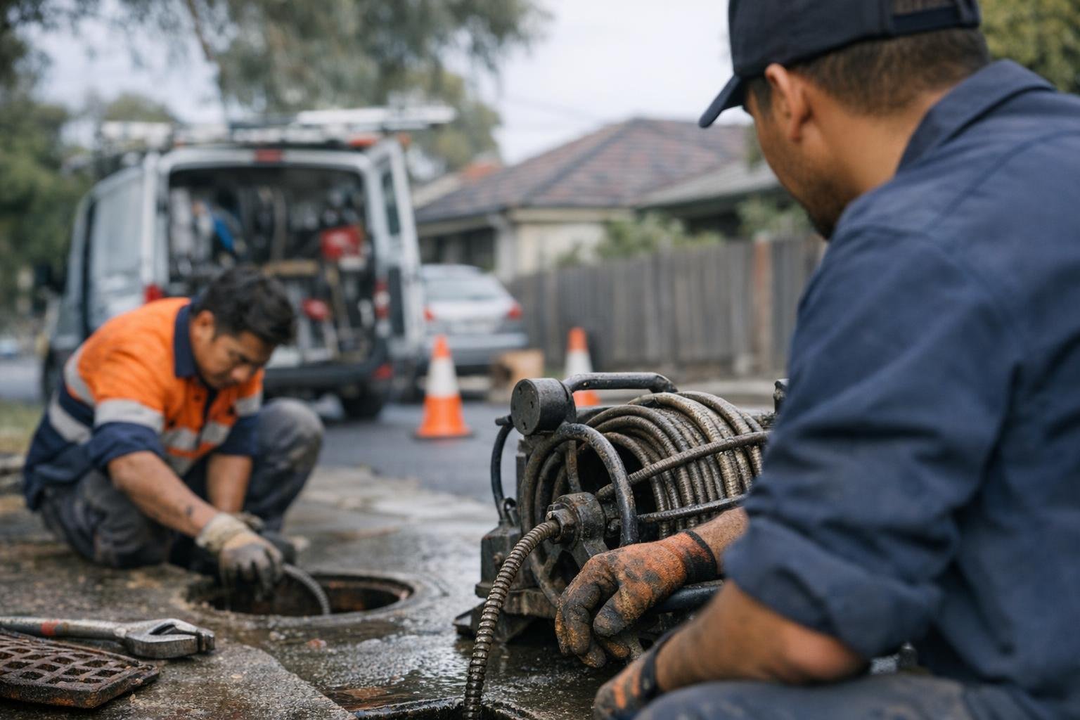 Drain Camera Inspection in Blocked Drain Plumber: Drain Camera Inspection is a diagnostic service that uses a small, waterproof — visual guide