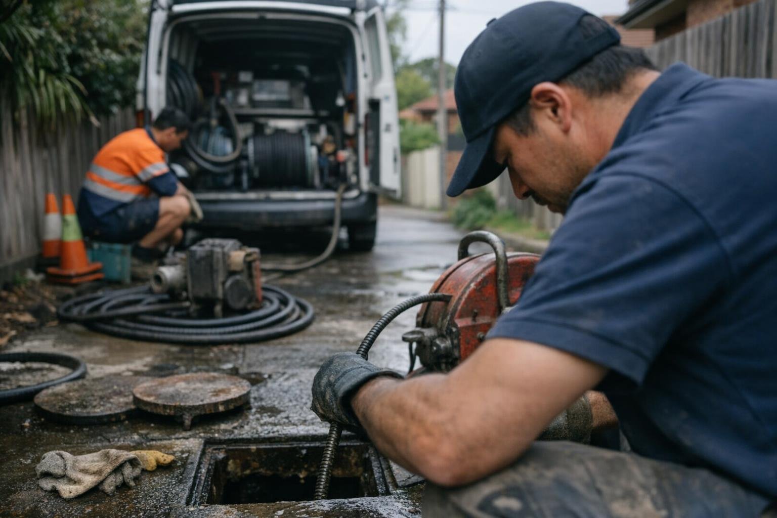 Hydro Jet Cleaning in Blocked Drain Plumber: Hydro Jet Cleaning is a drain-clearing method that uses high-pressure water streams — visual guide