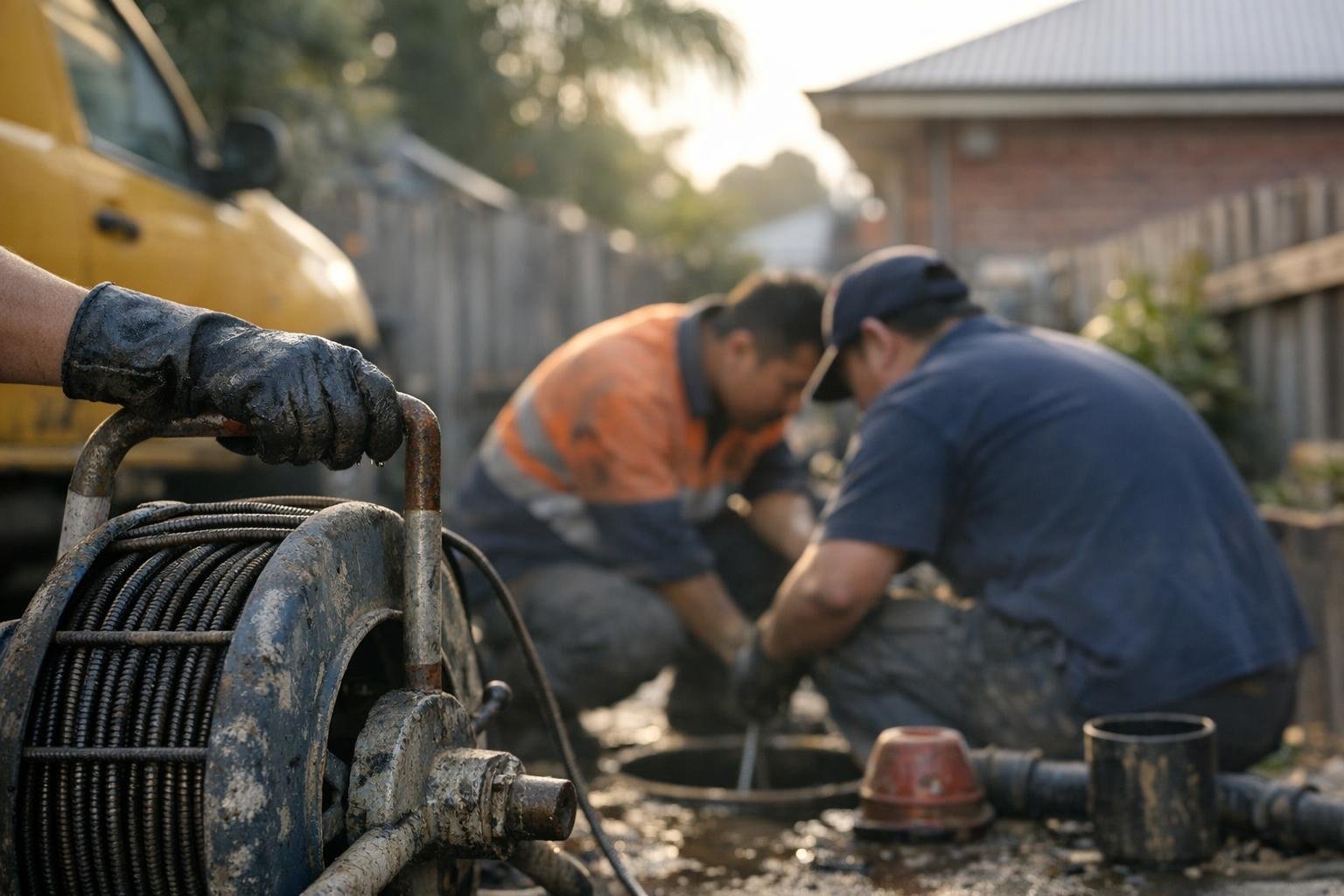 Sewer Line Inspection in Blocked Drain Plumber: Sewer Line Inspection is a diagnostic process using specialized cameras to examine — visual guide