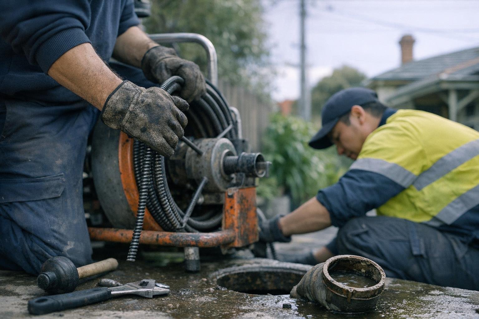 How Tree Root Removal applies to Blocked Drain Plumber services in Melbourne, Australia — practical illustration